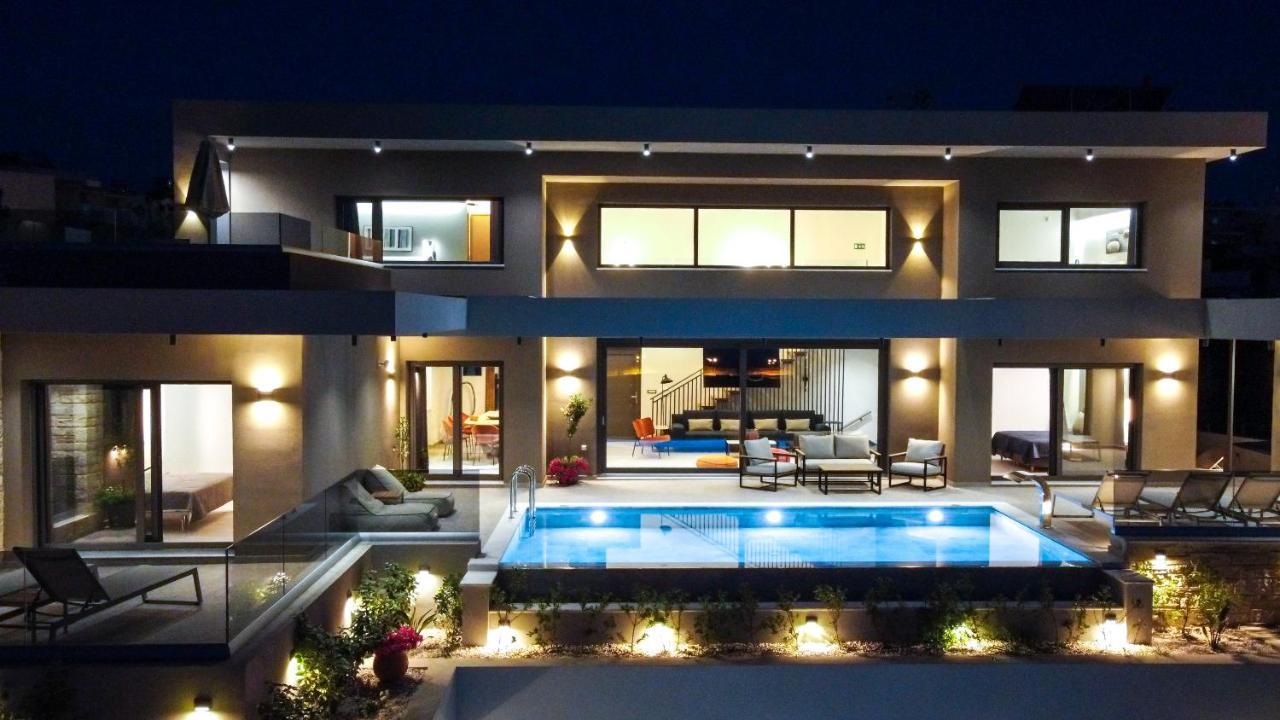 Seafront Villas I "Free" Heated Pools & 100M To Sea Chania  Ngoại thất bức ảnh