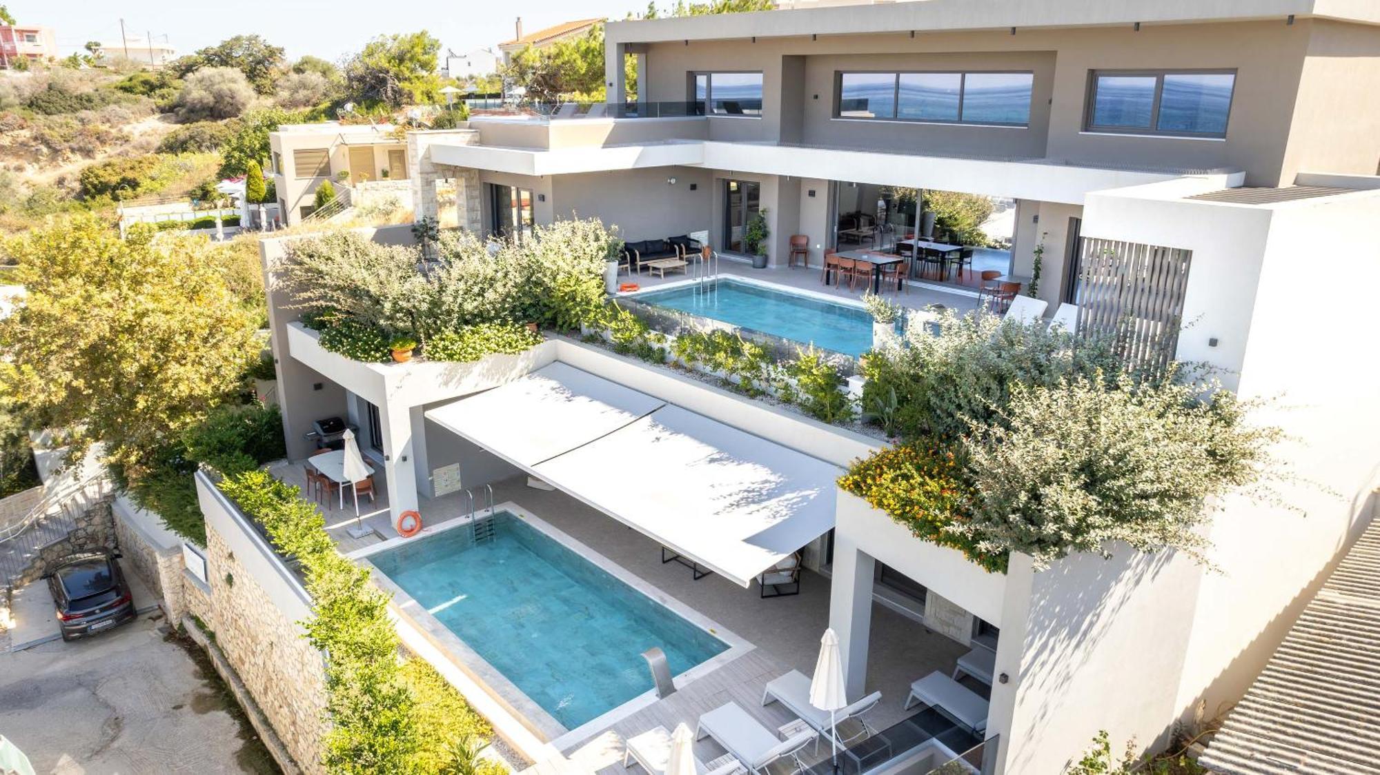 Seafront Villas I "Free" Heated Pools & 100M To Sea Chania  Ngoại thất bức ảnh