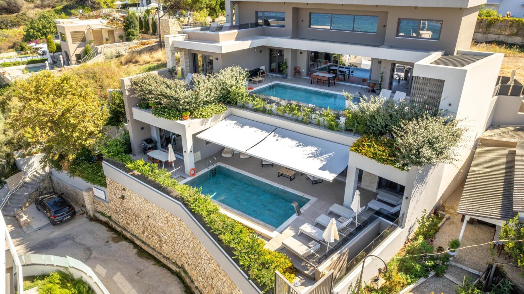 Seafront Villas I "Free" Heated Pools & 100M To Sea Chania  Ngoại thất bức ảnh